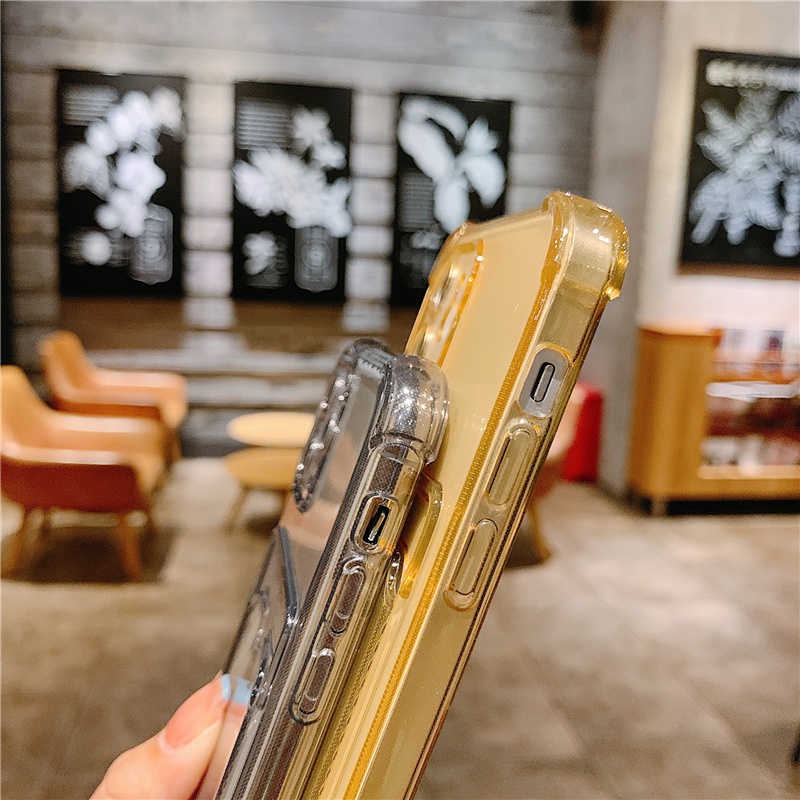 Card Holder Case Samsung A14 A13 A04 A04E A73 A53 A33 A23 A03 A32 A52 A72 A10s A22 A12 A02 A20 A30 A71 M12 S22 M02 A03 A51 A21s A02s A50 A50s A30s Shockproof Clear Soft Back Cover