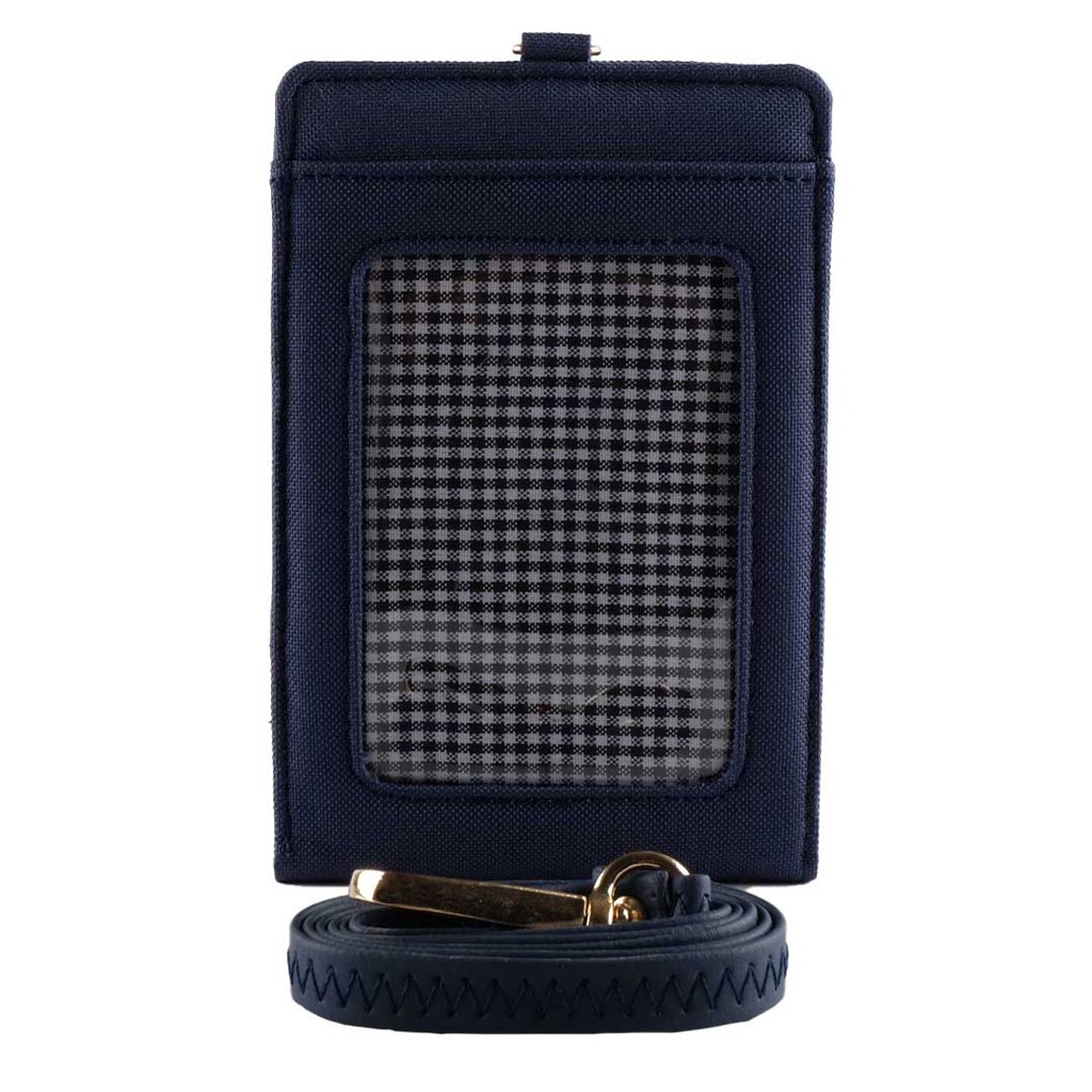 WALLTS Helen Navy ID Card Wallet Gabungan Dompet Magnetik dan ID Card Holder