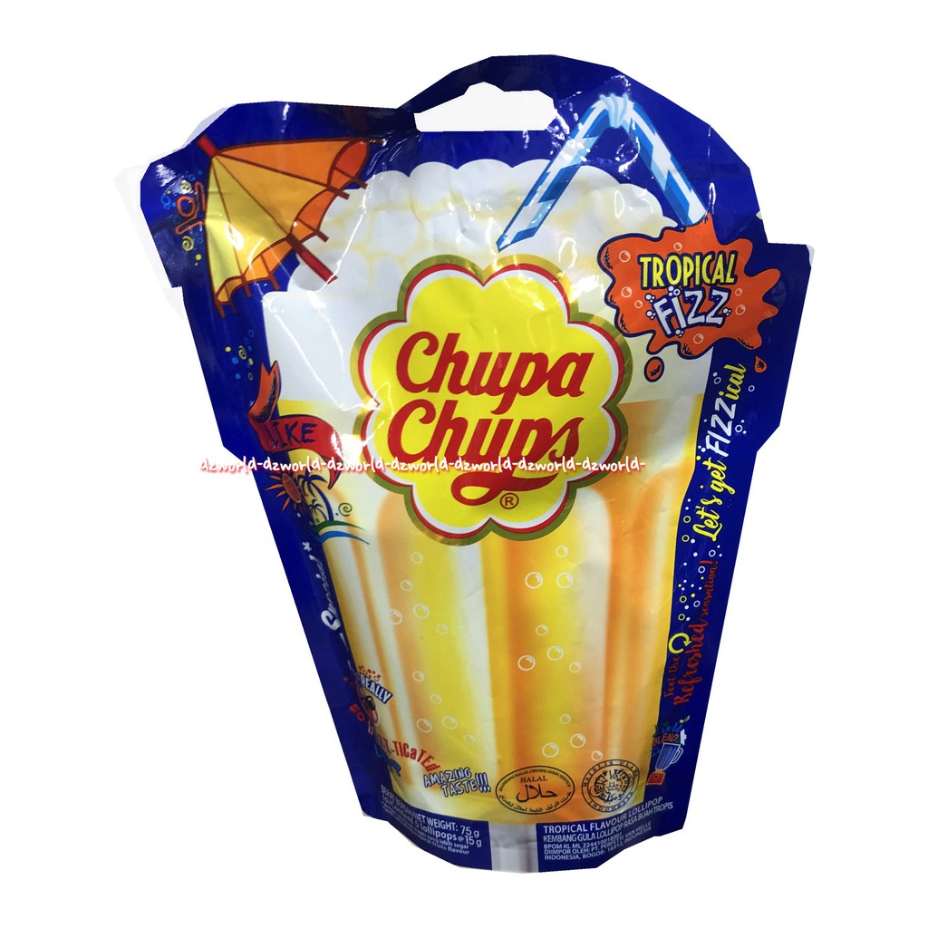 

Chupa Chups 75gr Permen Dengan Tangkai Tropical Flavour Lollipop Loli Pop Cupacup