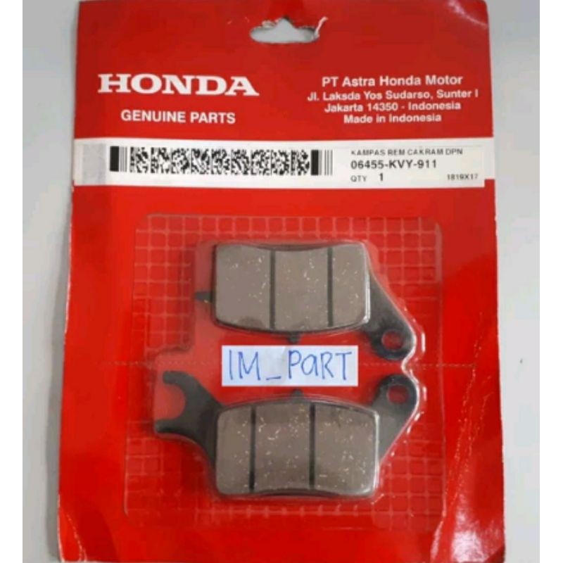 kampas cakram depan beat karbu