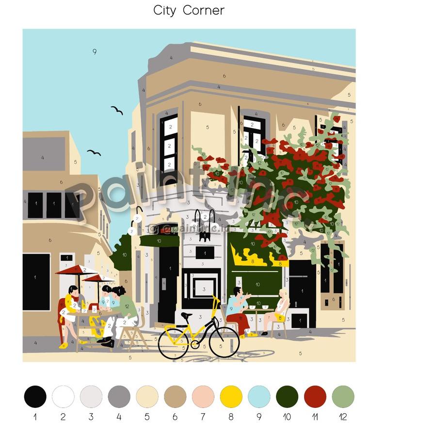 

Star Seller,,!! Paint by Numbers Kit: City Corner | Paint Inc. ID | Paint by Number | Painting Kit populer