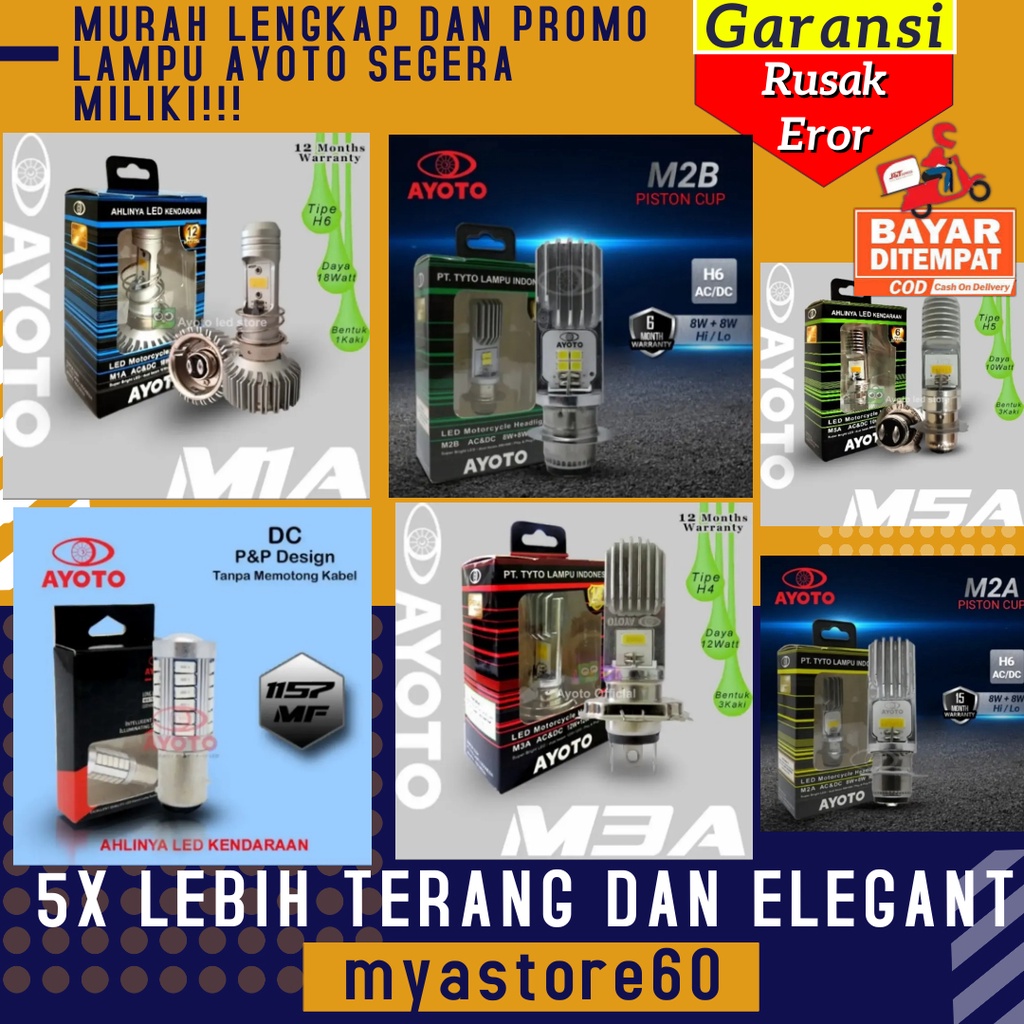 TERLENGKAP PROMO LAMPU AYOTO VARIAN PILIHAN