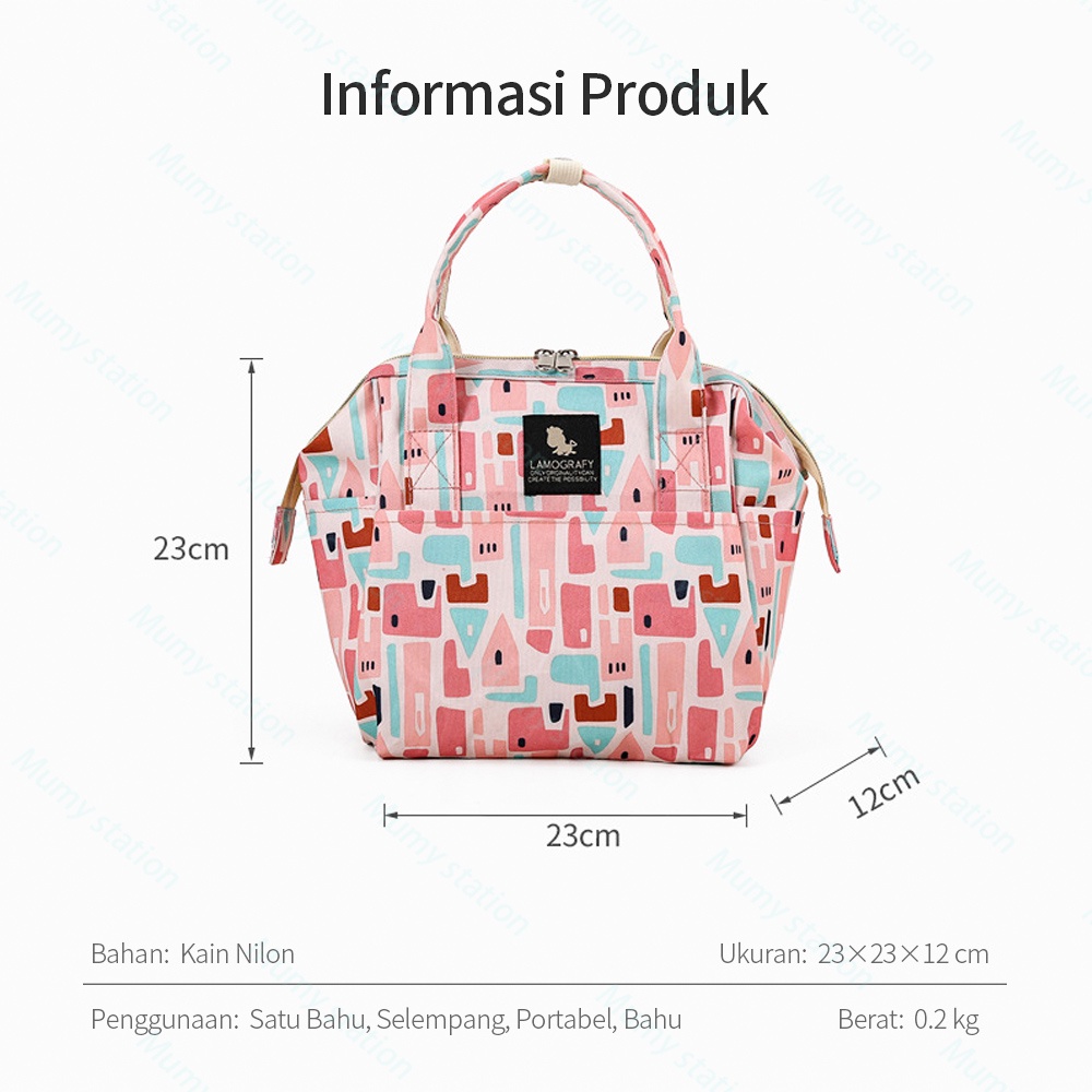 Mumystaion Tas Perlengkapan bayi Waterproof baby diaper bag