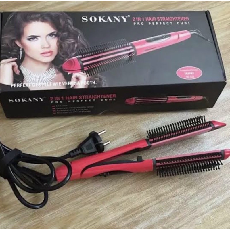 CATOK BRUSH 2in1 HAIR STRAIGHTENER MULTIFUNGSI /CATOK SISIR BRUSH TOURMALINE SOKANY / CATOK SISIR BRUSH STYLER / BRUSH IRON KOREA PROFESSIONAL / CATOK REPIT SISIR BLOW ELEKTRIK TOURMALINE/ BLOWER COMB NOVA / CATOK SISIR BLOW / CATOK CURLY BLOW KERITING /