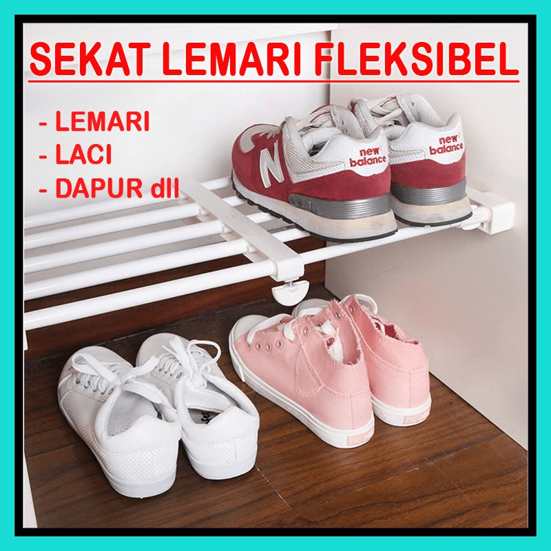 Alat Penyekat Lemari - Alat Sekat Laci Fleksibel Ukuran SMALL - MEDIUM - LARGE