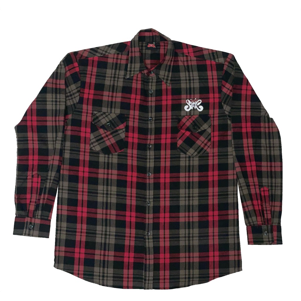 Flanel Anti Feodalisme (Maroon)