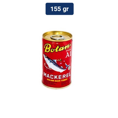 

Botan Mackerel Kecil Kaleng 155gr / Sarden Botan Kaleng / Ikan Sarden Kaleng