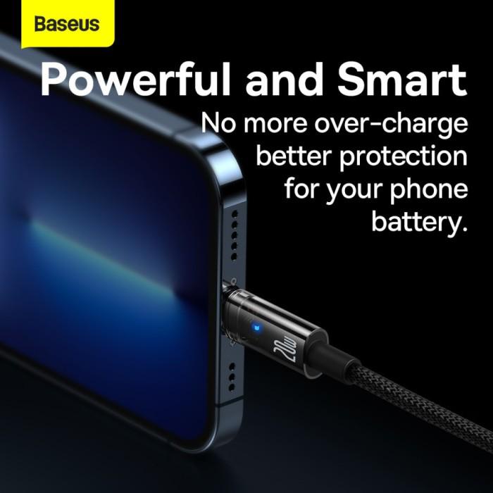 Baseus Cable Type C to Lightning Poweroff 20W - Explorer Series - Auto Disconnect - Garansi Resmi 6 Bulan