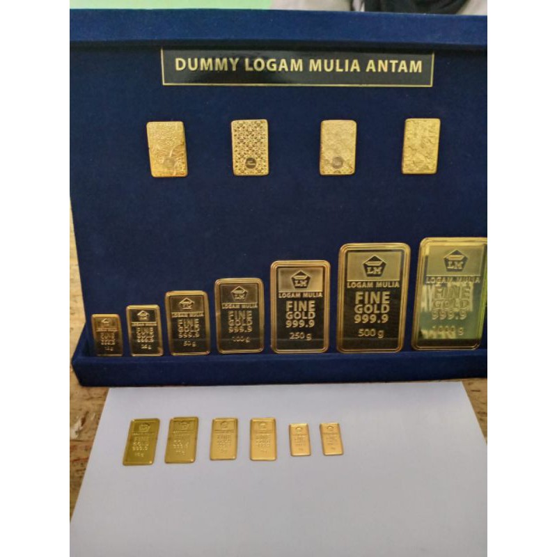 Dummy Emas Batangan model box