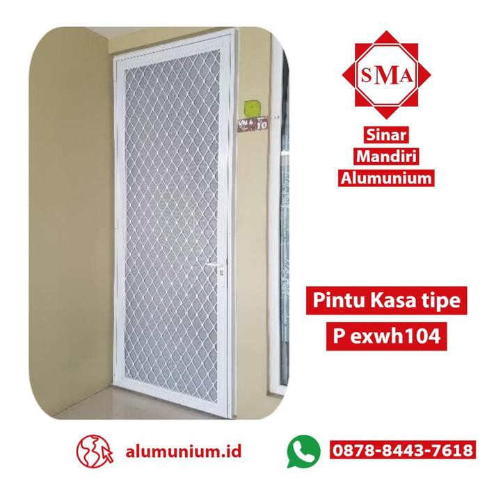 Pintu Kasa Aluminium Parabola  Pintu Jaring Aluminium