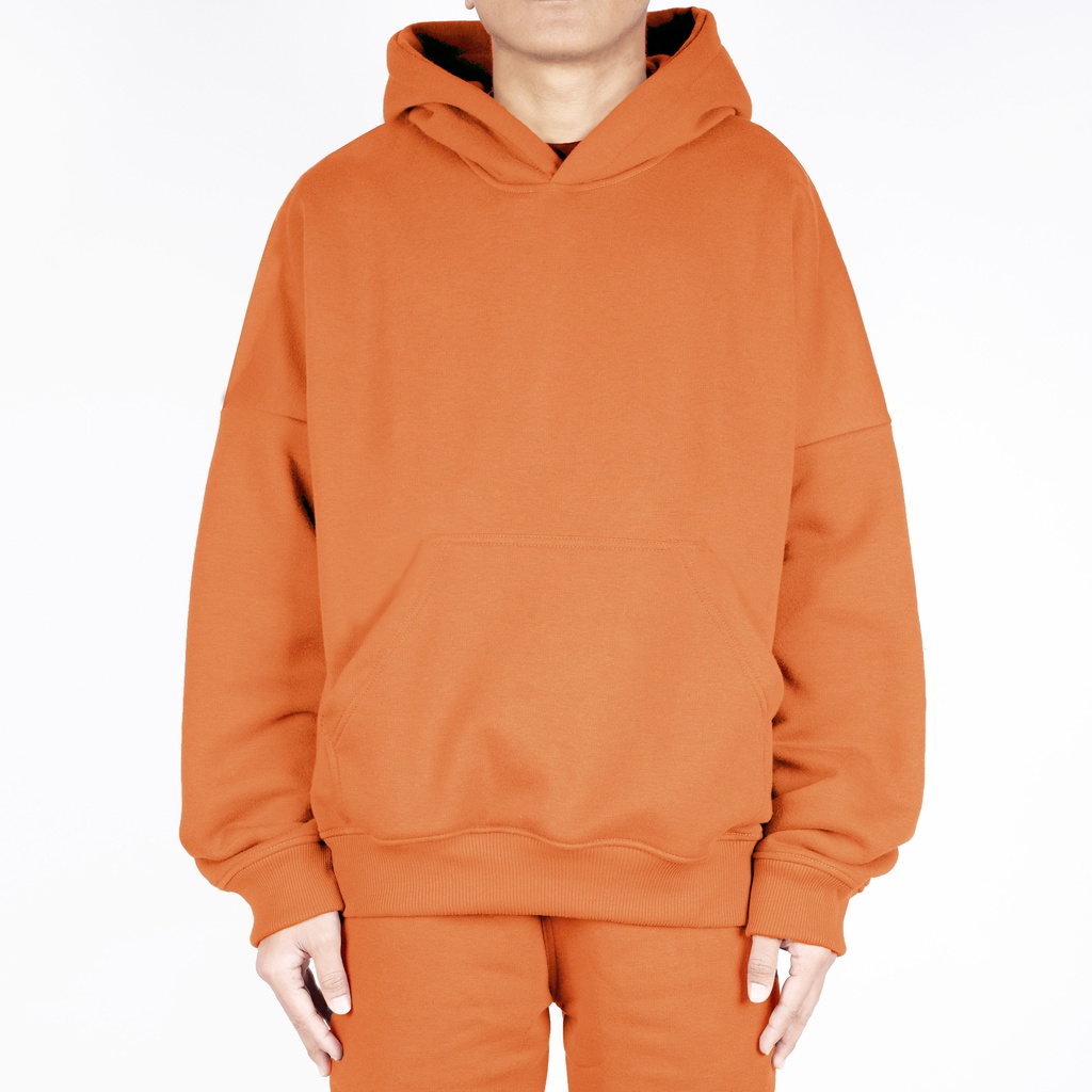 Oversized Boxy Hoodie Orange