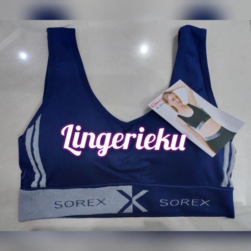 Sorex SP 023 BH Bra Sport Wanita Sorex Exclusive Busa Tanpa Kawat Freesize-Dongker