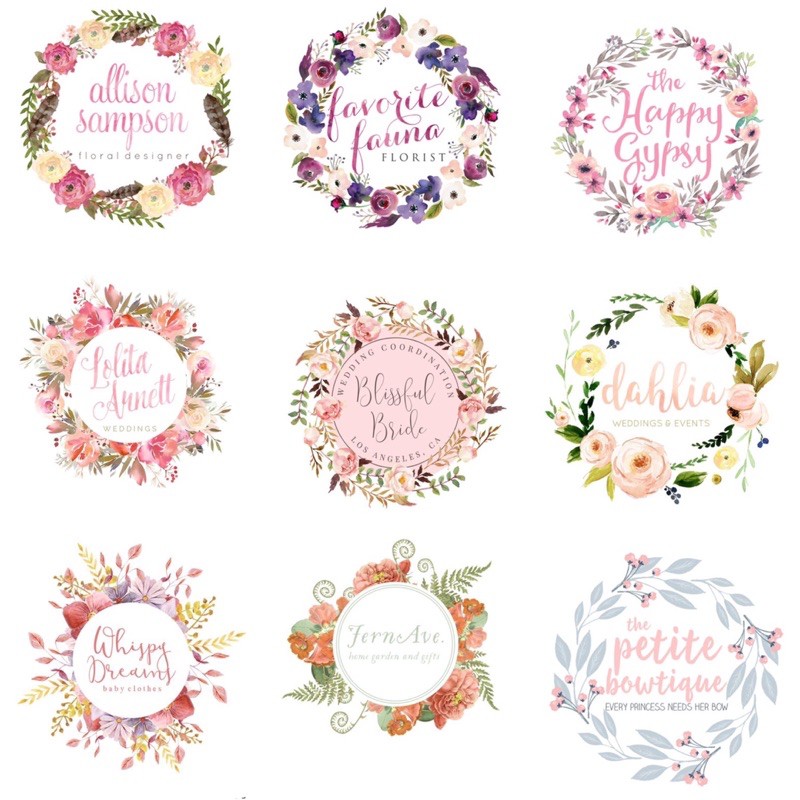 ARABELLA FLORIST | JASA BUAT DESAIN LOGO OLSHOP LOGO BISNIS MURAH
