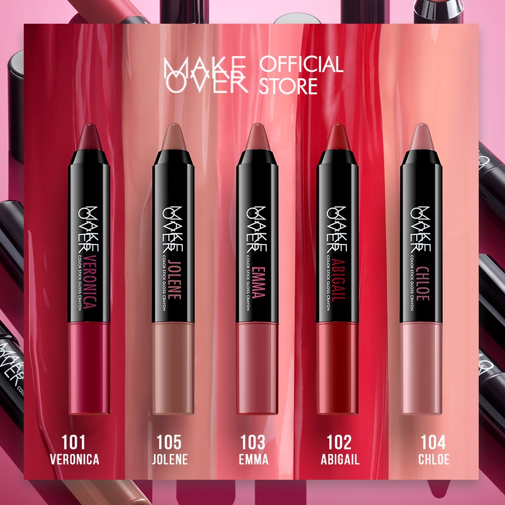 MAKE OVER Color Stick Gloss Crayon 3 g - Lipstick Gloss