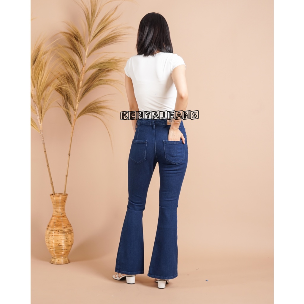 7C-G CELANA JEANS PREMIUM HIGHWAIST CUTBRAY BIRU DIAMOND /BOYFRIEND CUTBRAY /NONSTREACH JEANS /27 - 30