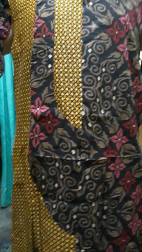 Gamis Batik Modern Murah Katun Halus Kombinasi Truntum, Ori Batik Aksara Pekalongan Big Size Jumbo