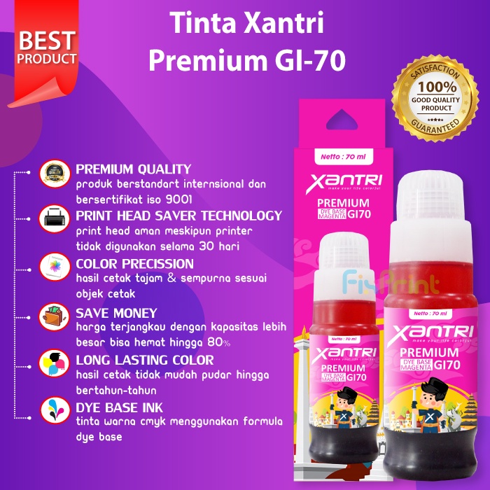 Tinta Pengganti Original GI 70 GI70 Compatible GM2070 GM4070