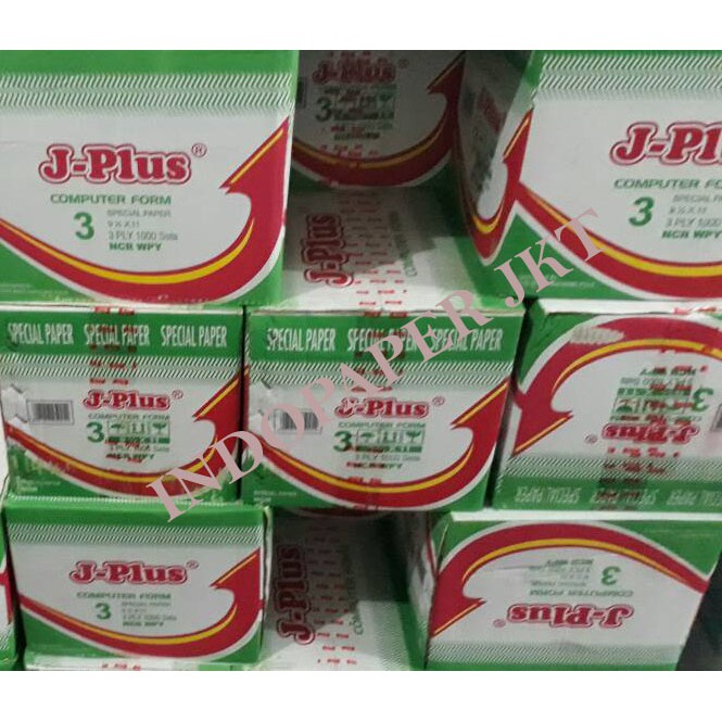 

KERTAS CONTINUOUS FORM J-PLUS 3 PLY UKURAN 91/2 x 11