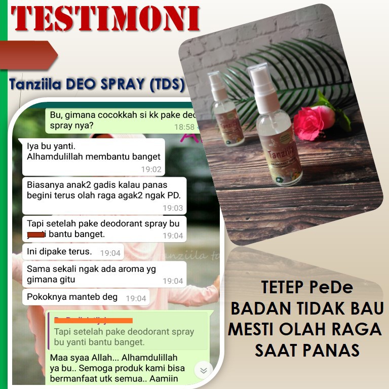 Tds Deodorant Spray Pemutih Ketiak Alami Anti Bau Ketiak 60 ml