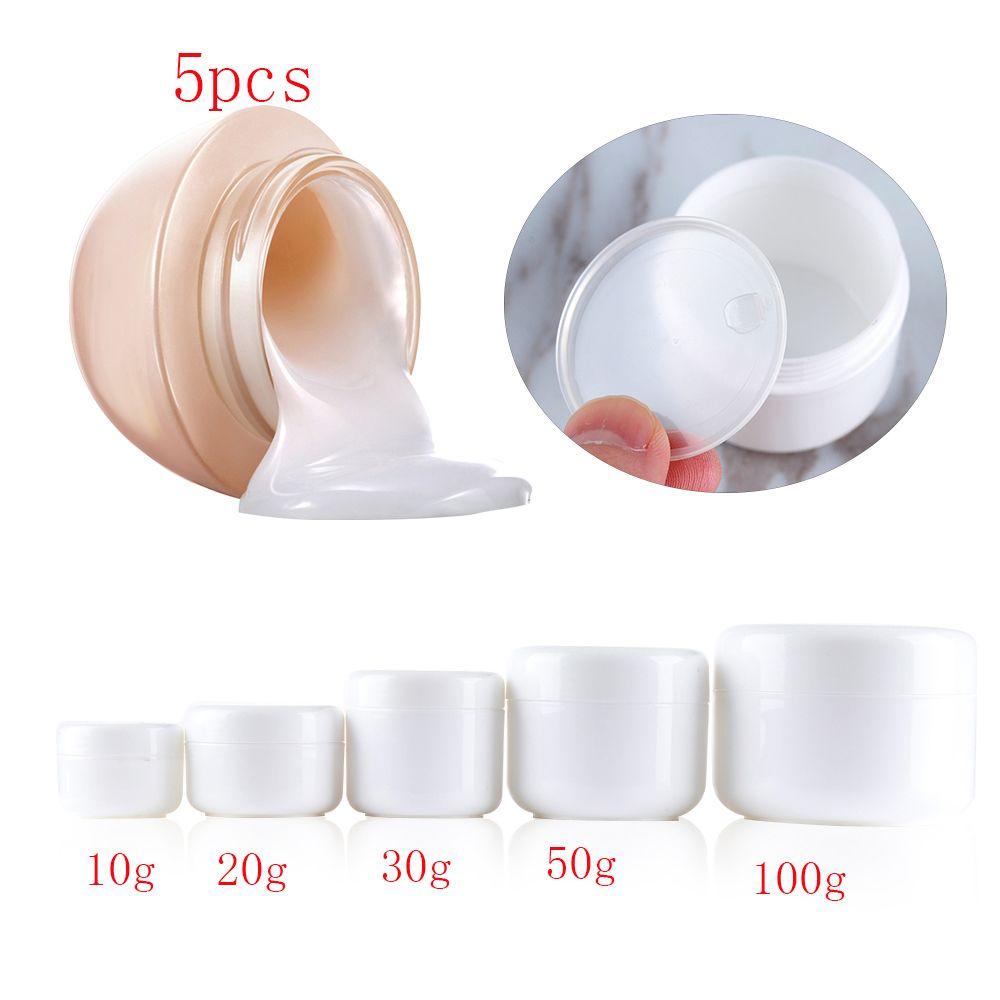 POPULAR Populer Toples Cream Wajah Plastik Makeup Lip Balm Pot Botol Kosmetik