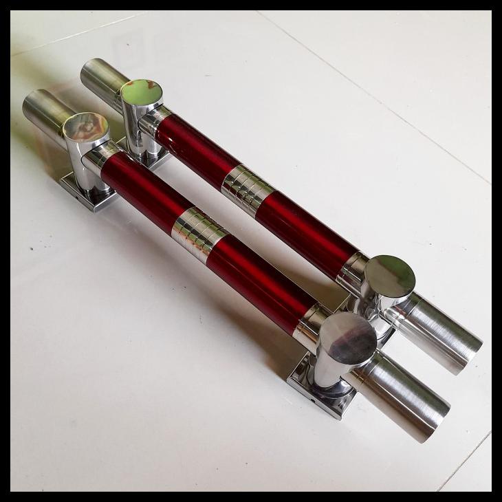 PROMO HANDLE PINTU RUMAH MINIMALIS TARIKAN GAGANG PINTU BULAT SPB 60 CM - 45CM, HITAM