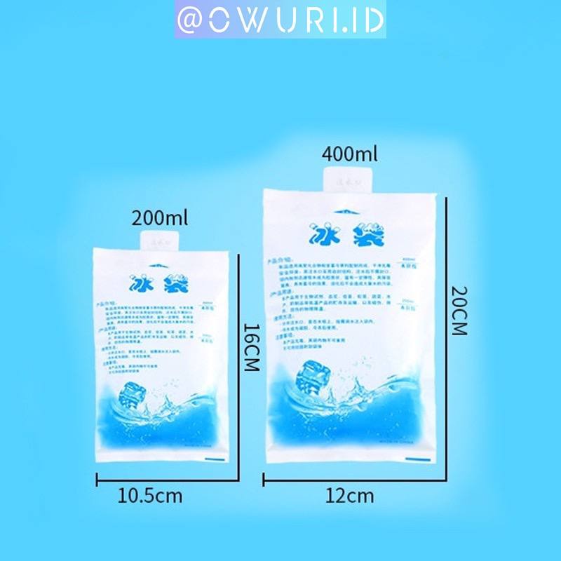 TGM - Ice Gel Pack Jelly Cooler Kantong Air Es Dingin Pendingin Es Serbaguna 100 200 400 600 ML