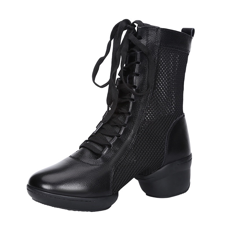 KAMILA JARING - Sepatu Line Dance / Dansa Latin Boots Jaring Heels