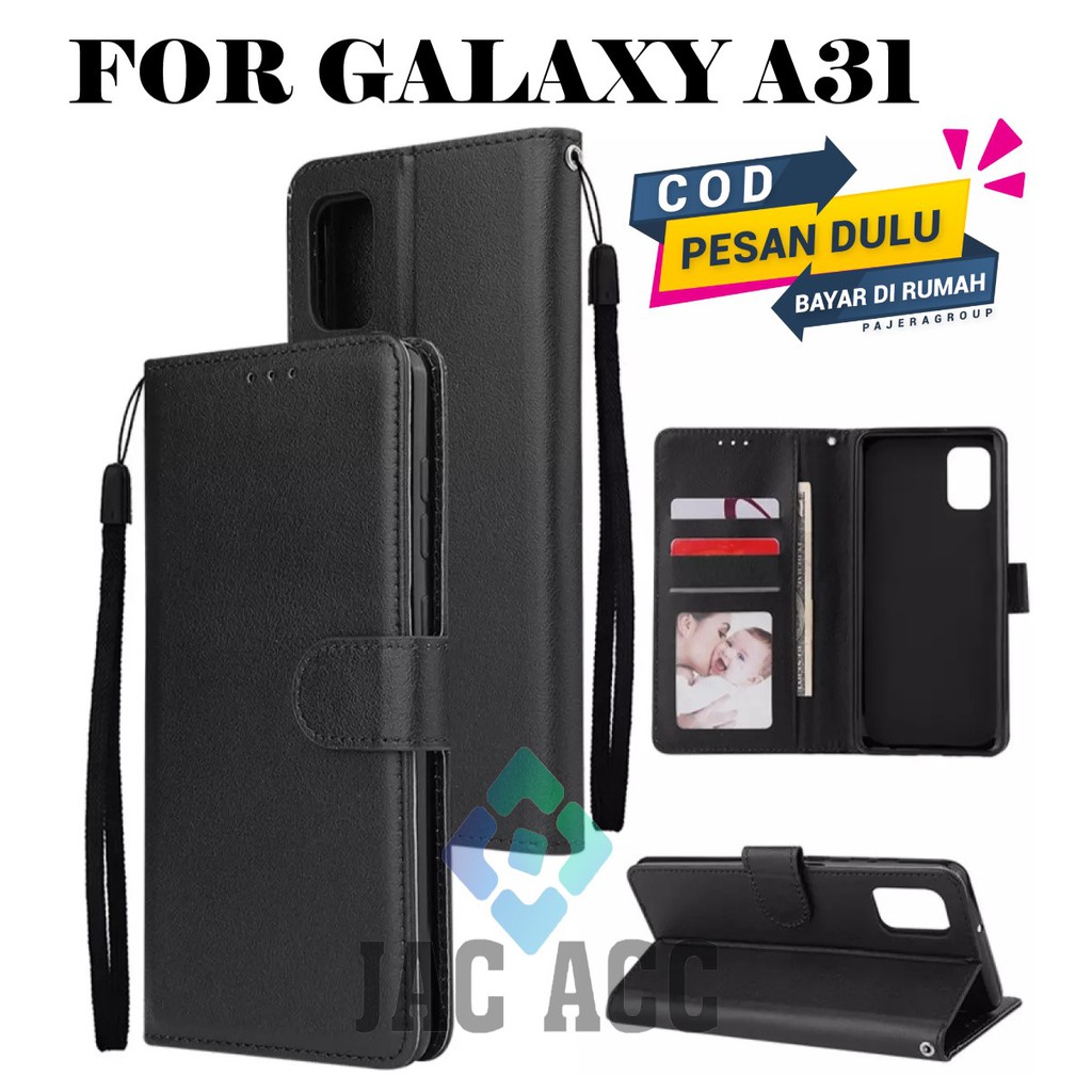 [COD] DOMPET HP UNTUK SAMSUNG GALAXY A31 2020 LEATHER FLIP CASE SAMSUNG GALAXY A31 2020