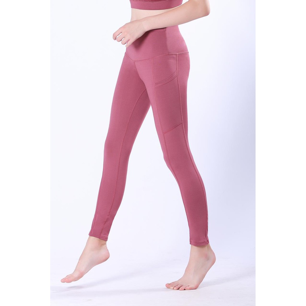 Legging Olahraga Wanita Celana Senam Gym Fitnes Model Kantong Wsm 863