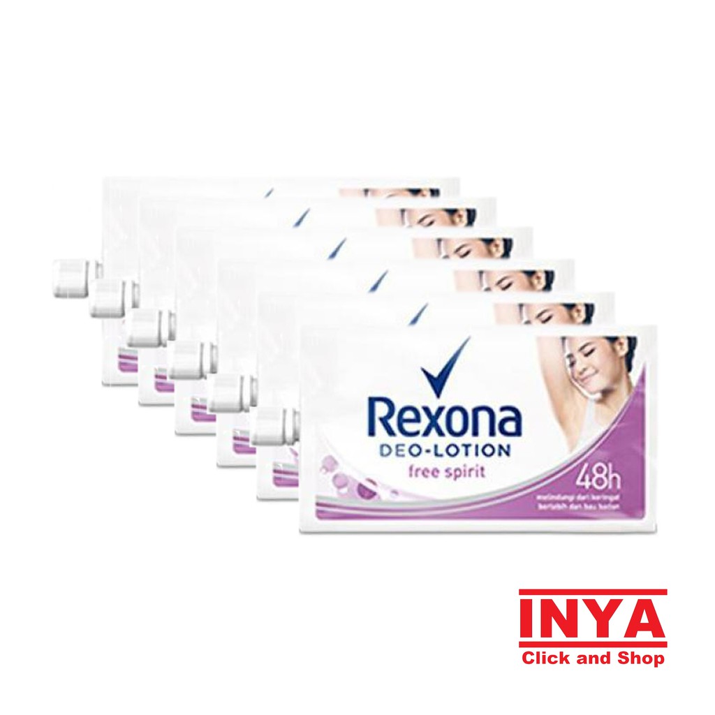 REXONA FREE SPIRIT 48hr Deo-Lotion 9grx12Pcs -  Lusin - Renteng - Deodorant Sachet