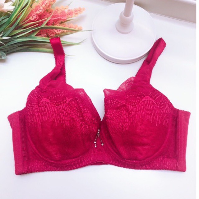 Bra Ready Big size (K-M29) Pakaian dalam wanita / sexy red / berkawat dan tanpa busa kode 8777