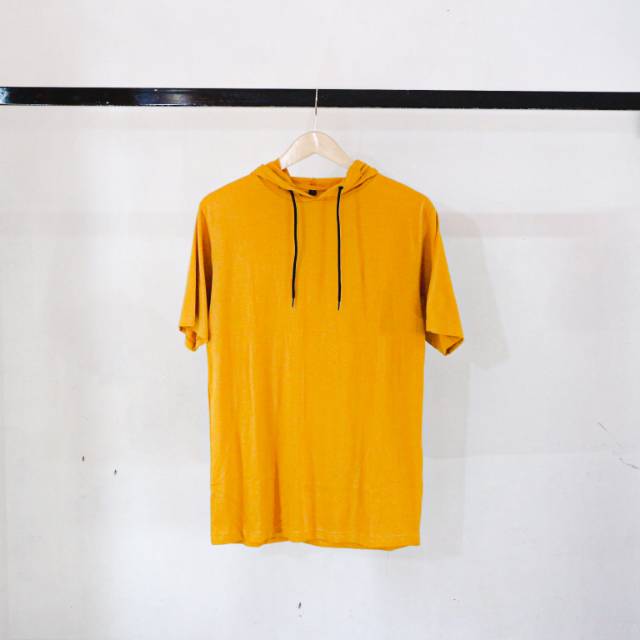 KAOS HOODIE KUNING MUSTARD