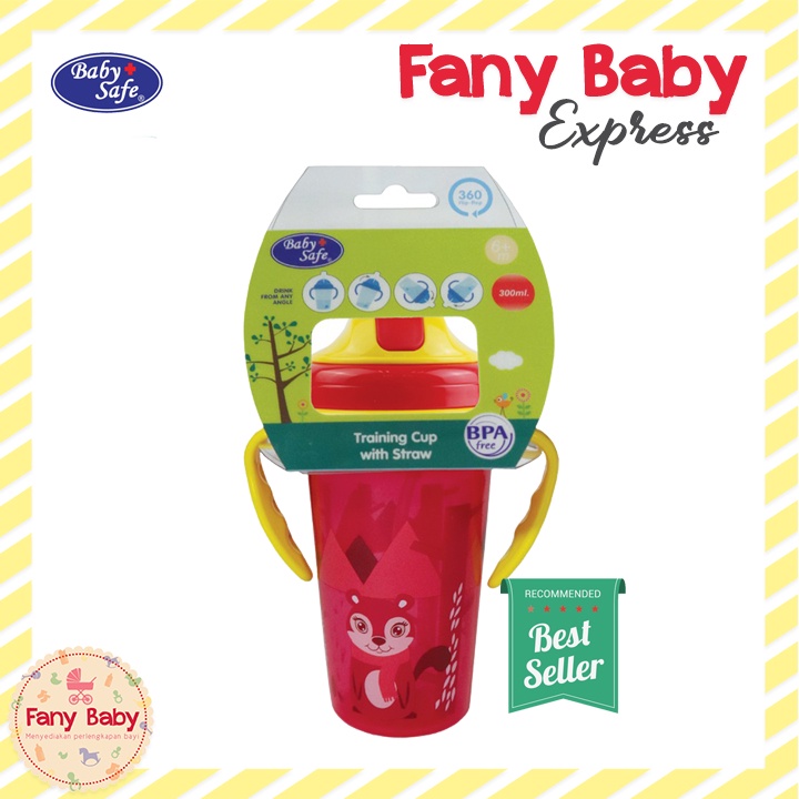 BABY SAFE STRAW CUP 300ML / JP020