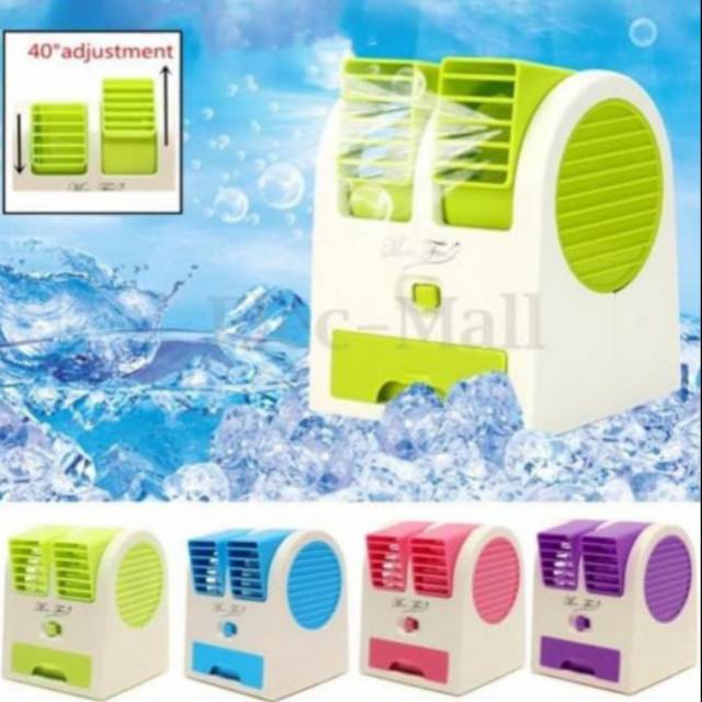 AC Mini Portable Double Fan AC MINI DUDUK PORTABLE