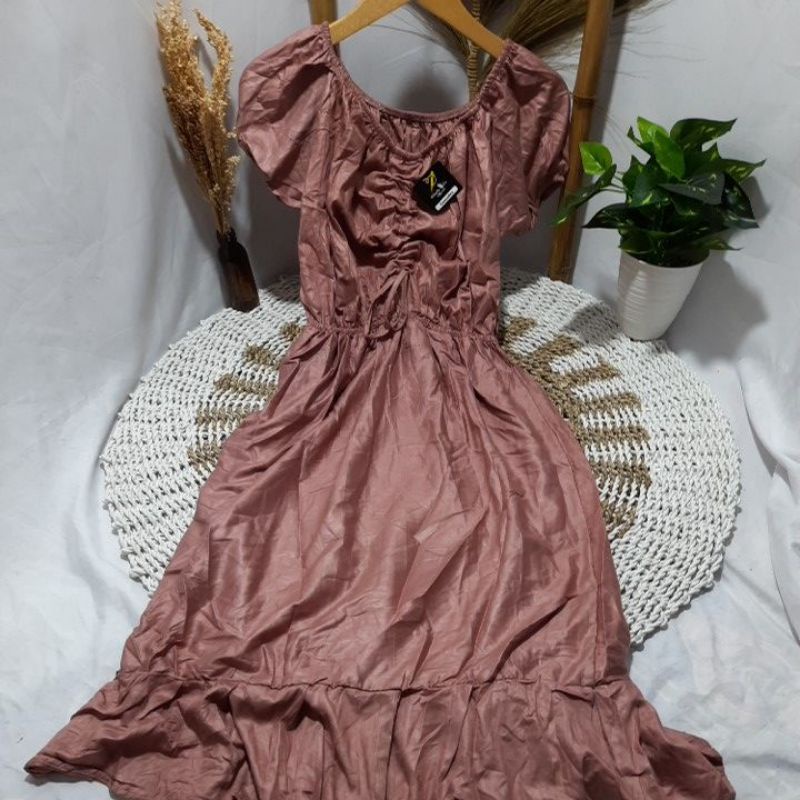 DASTER ELSA VIRAL | DRES CASANDRA BALI | DASTER KEKINIAN | DASTER RUFFLE BUSUI [Best Seller ]-Milo