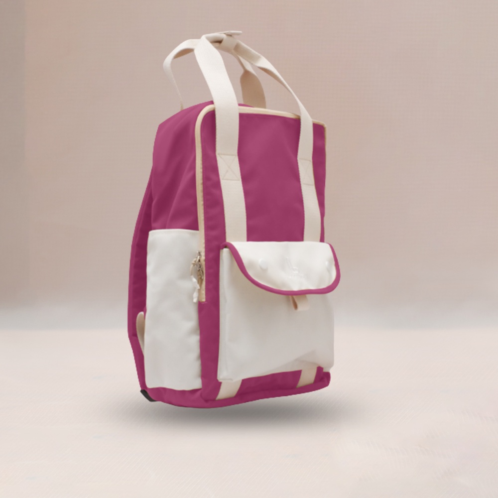 YEPPO MISTY ROSE |MNM X LAZZARDI| Tas Ransel Punggung Wanita Backpack Tas Jinjing ORIGINAL - FREE RAINCOVER