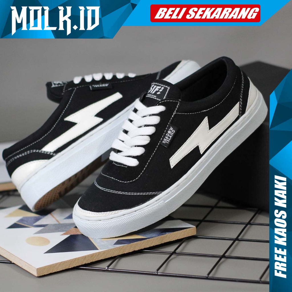 MOLK|Sepatu Sneakers Casual Pria Keren Asli Original Kasual Santai Kerja Kantor Kuliah Murah