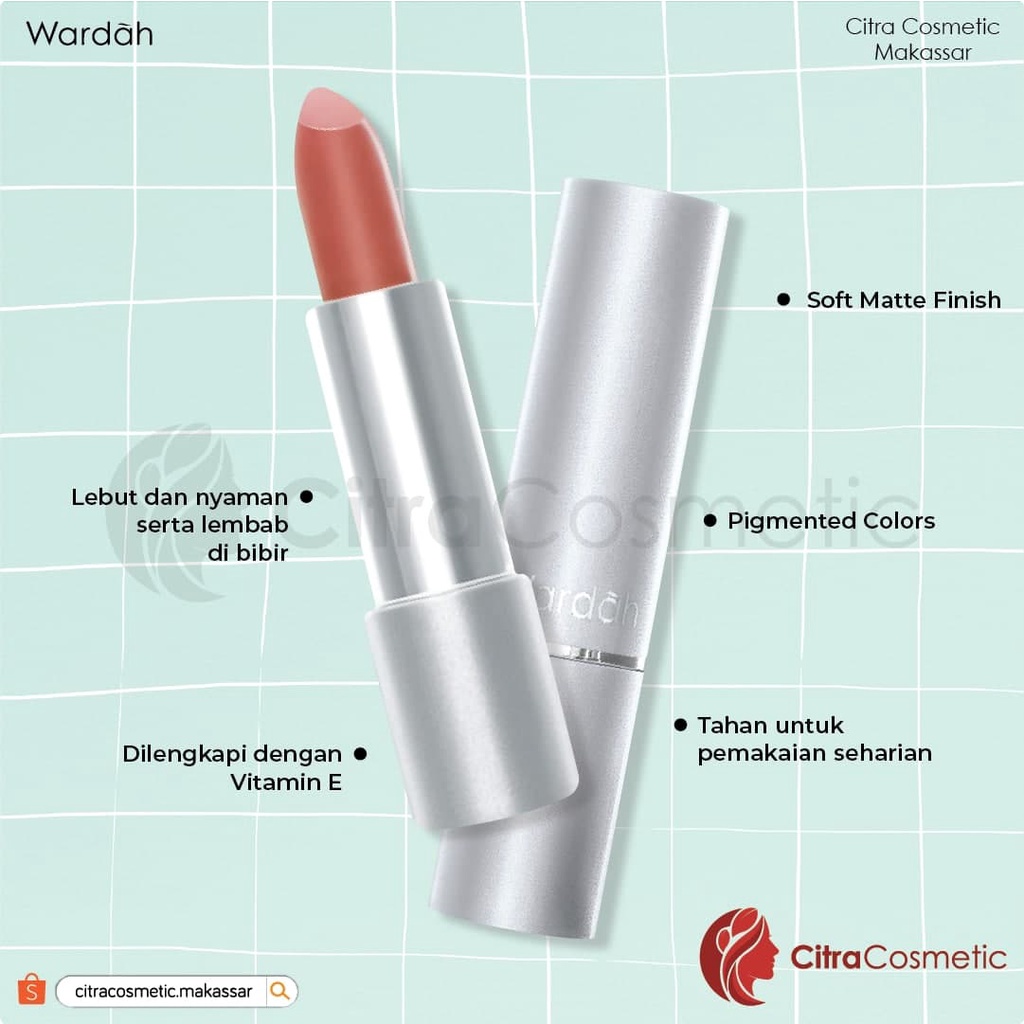 Wardah Exclusive Matte Lipstick Series 3.5 Gr