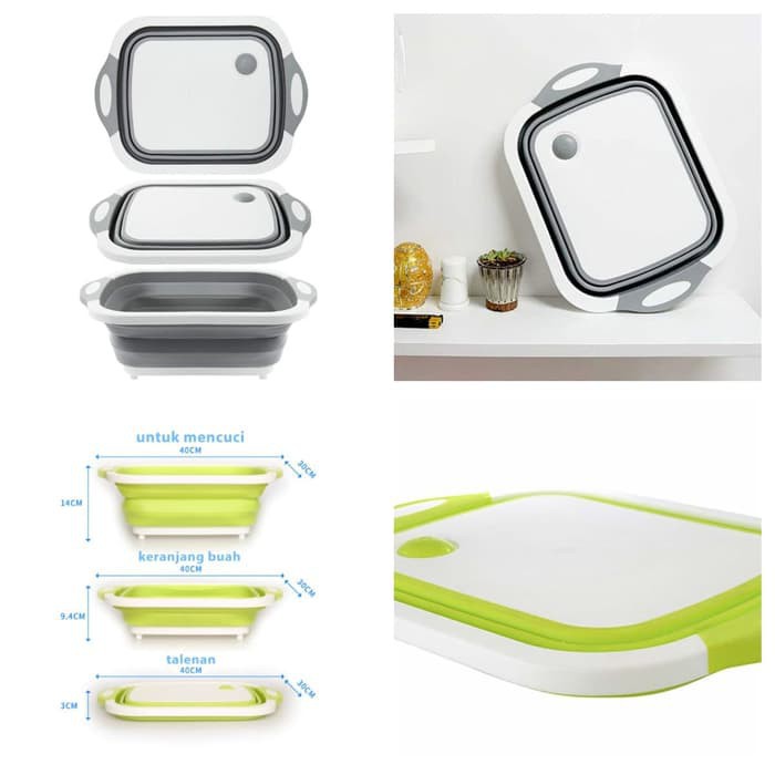 PROMO !!  Talenan Lipat Multifungsi 3in1 Cutting Board Folding