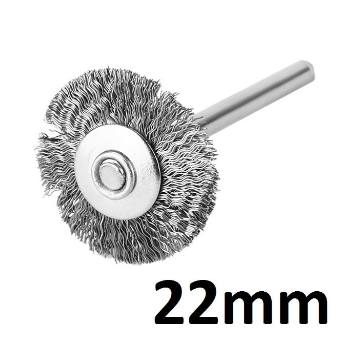 Wire Brush Stainless Steel 22mm Sikat Kawat Mini Grinder Dremel