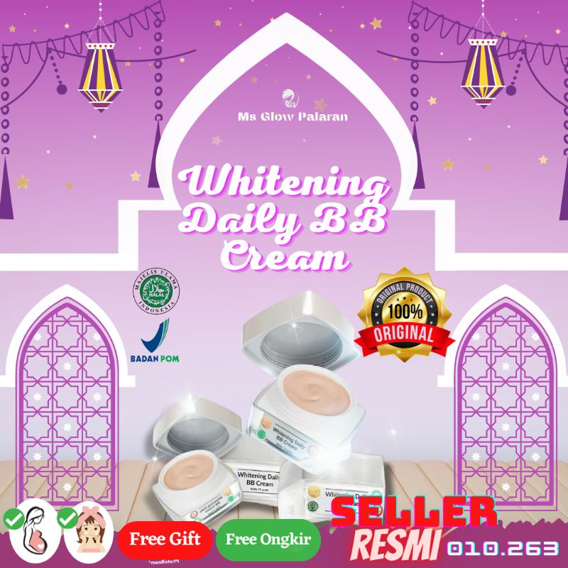 Ms Glow Daily BB Cream(Blue Light Protection) Mengandung White Cell DNA