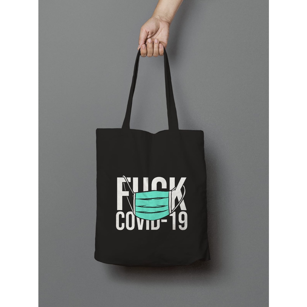 TOTEBAG Terbaru KANVAS Pria Dan Wanita TAS TOTE BAG Bisa Dipakai Sekolah - Corona Dan Galaxy