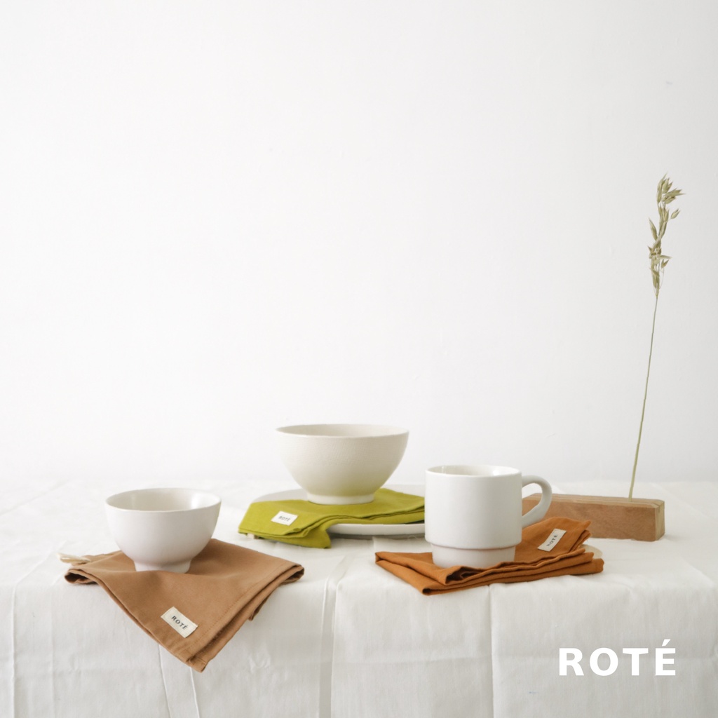 Napkin aesthetic korea Linen napkin serbet makan napkin hotel serbet aesthetic alas foto - ROTE
