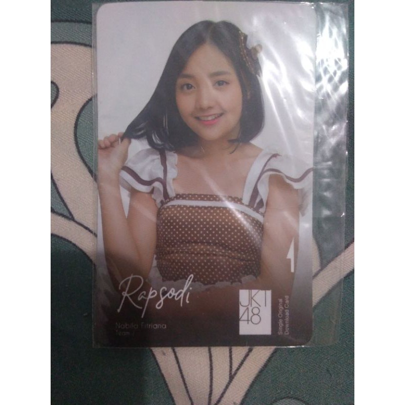 Music Card Nabila Fitriana Sweet and Bitter JKT48