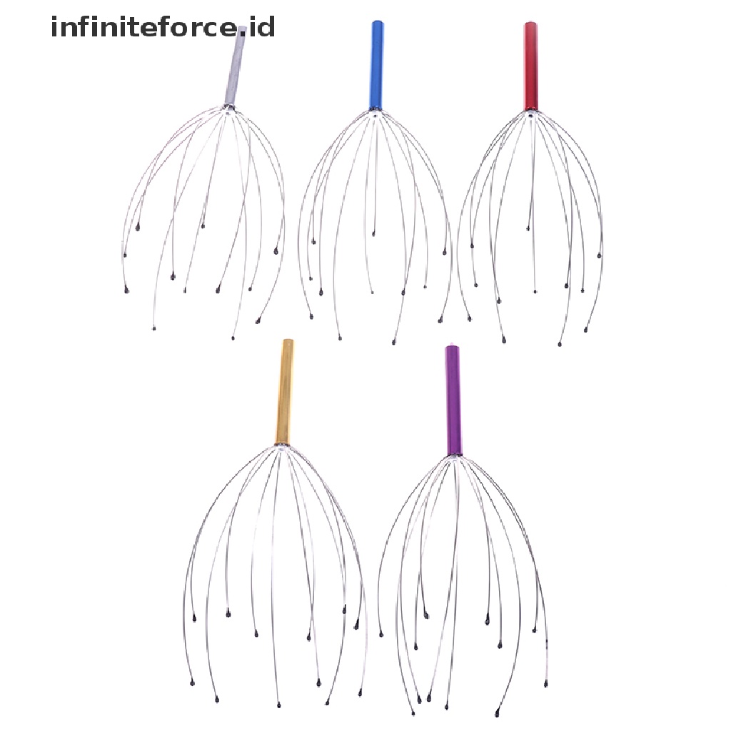 Infiniteforce.id Alat Pijat Kulit Kepala / Leher Bentuk Gurita Untuk Relaksasi / Pereda Stress