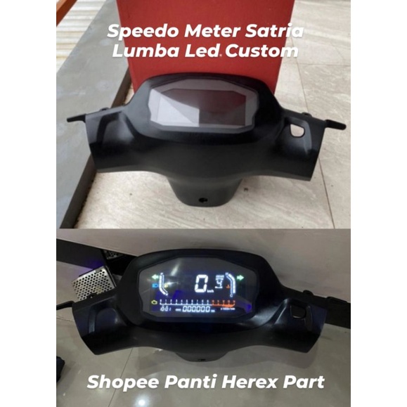 Speedometer Meter Satria Lumba Digital Led Lcd Custom