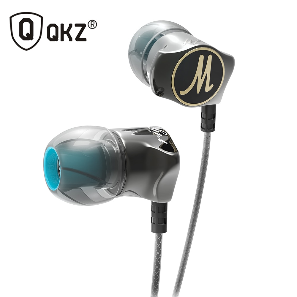 Qkz DM7 Headset Earphone Kabel Lapis Emas Dengan Noise Isolating HD HiFi VS AK6 CK6 CK5