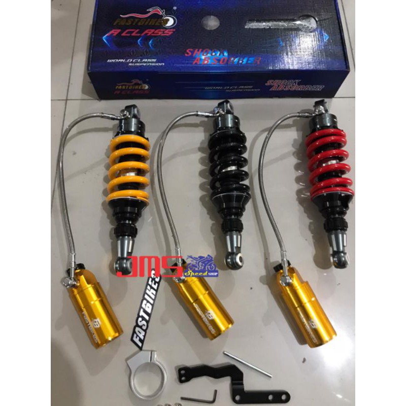 mono shock tabung pisah fastbiker cnc suzuki satria fu dan yamaha mx cnc