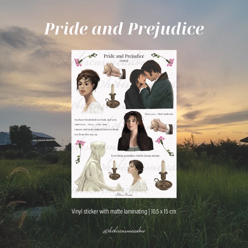 

Hibiscus Meadow Pride and Prejudice (2005) Sticker Sheet