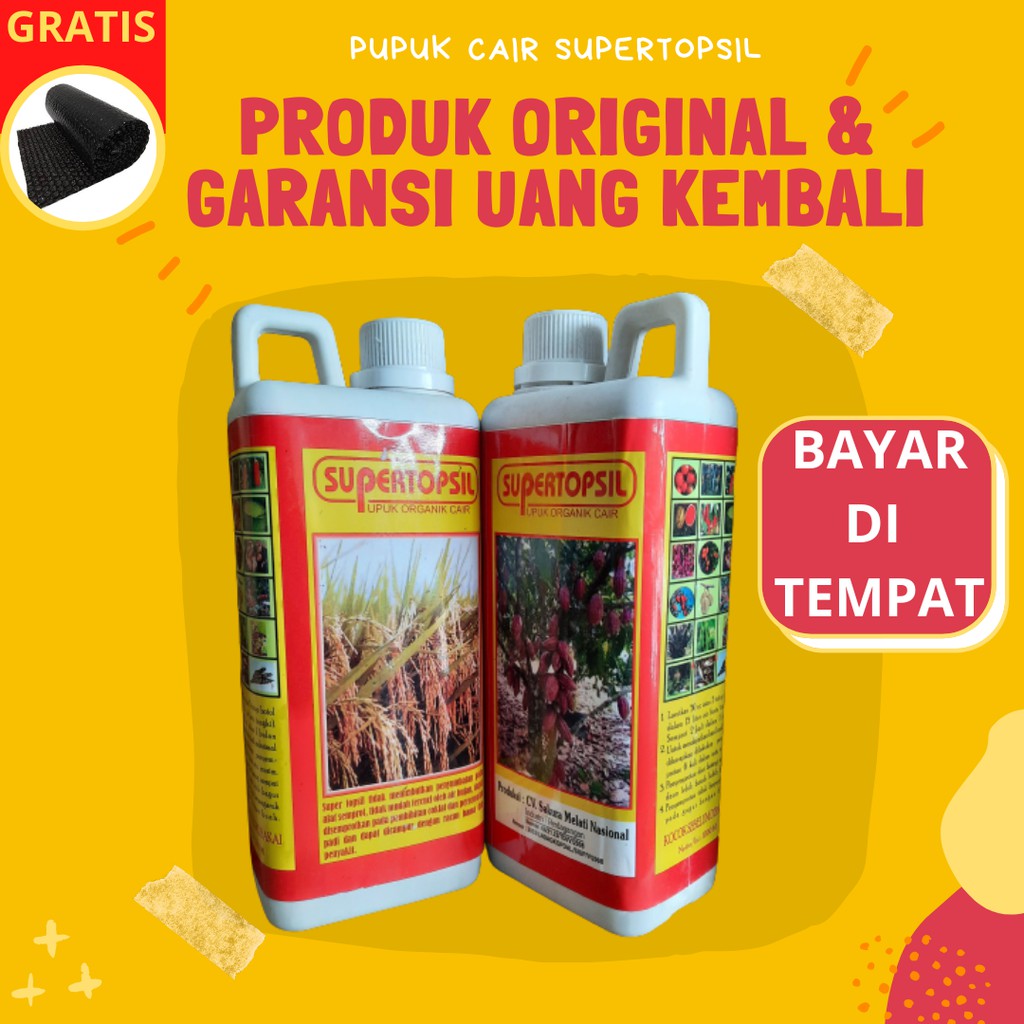 Penyubur Pupuk Vitaman Cair Organik Tanaman Bunga Buah dan Batang Padi  SUPERTOPSIL